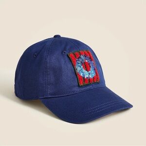 J Crew x Christopher John Rogers sequin baseball cap